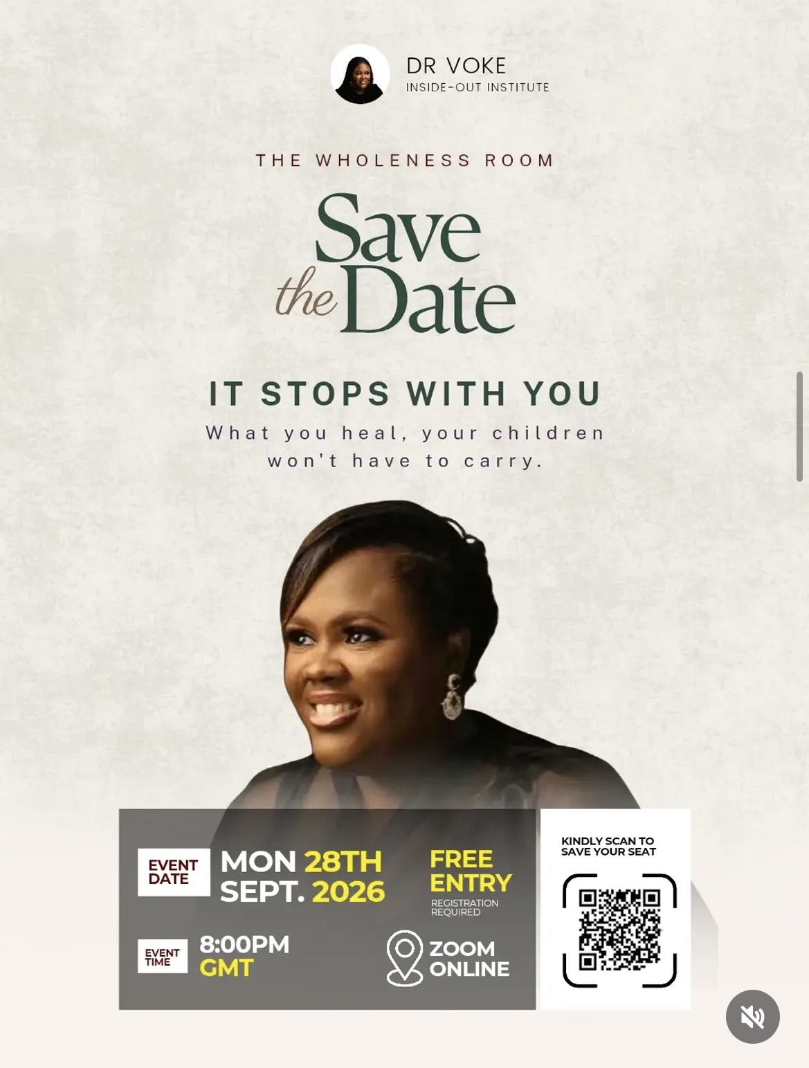 The Wholeness Room flyer